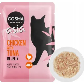 Krmivo pro kočku Cosma Asia kuře s tuňákem 100g.