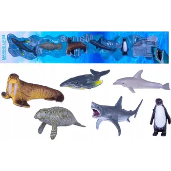 Mořská Zvířata Různé Figurky v Sadě