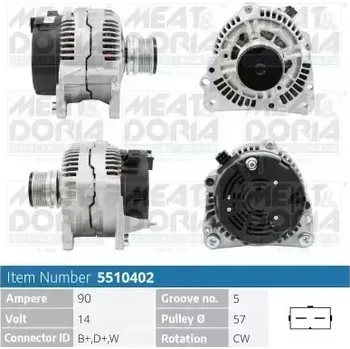 Alternátor MEAT & DORIA Alternátor MAD 5510402