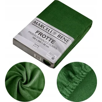 Prostěradlo Prostěradlo s gumou froté 120x200 +30cm, zelené