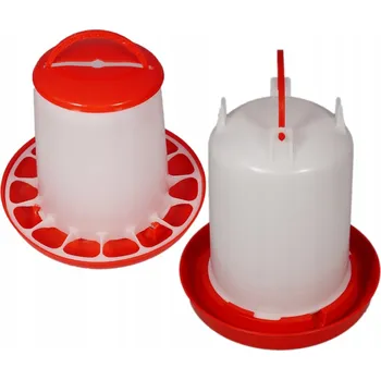 Pro ptáka Krmítko ZÁSOBNÍKOVÉ 3kg šroubovací + NAPÁJEČKA 3L Automat pro kuřata