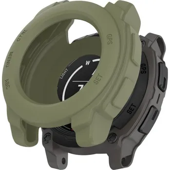 VSECHNONAMOBIL 106319 TPU HALF COVER Kryt pro Garmin Instinct E 45mm tmavě zelený