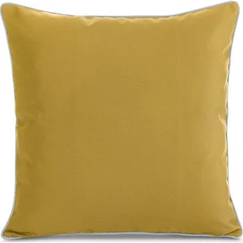 Povlak na polštář GARDEN na zahradu a terasu z hladké voděodolné látky s ozdobnou stříbrnou paspulkou na okrajích povlak na polštářu