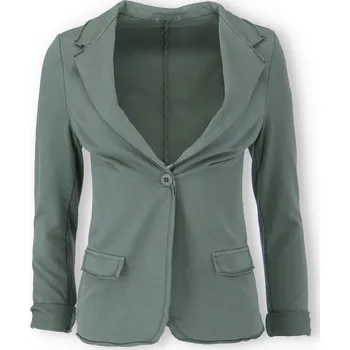 Dámské sako Sako teplákové 2088 Itálie barva: zelená-khaki, velikost: M