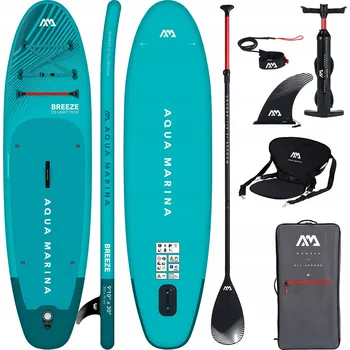 Paddleboard SUP prkno Aqua Marina Breeze + Kajakové sedátko, 300 cm