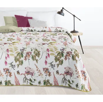 DESIGN 91 Přehoz na postel ROSA s letním motivem květin a větviček