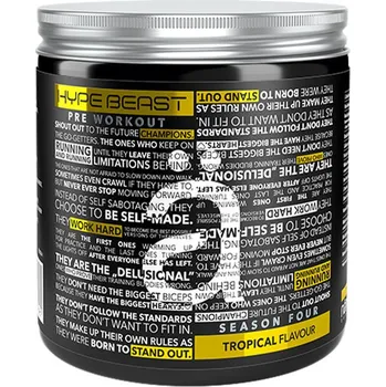 Anabolizér Nanosupps Hype Beast Preworkout Booster (320 g, Tropické)