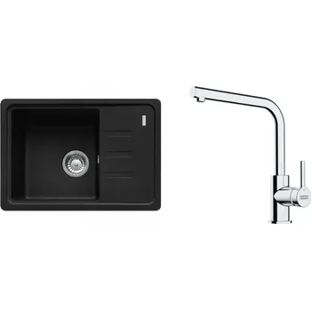 Granitový dřez Franke BSG 611-62 matná černá+FS 3230.031 114.0700.748