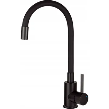 Vodovodní baterie Kuchyňská baterie Deante Luno páková černá s flexibilní hubicí