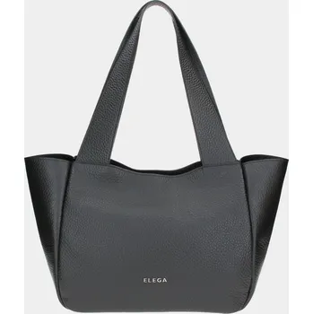 Kabelka Shopper Ivory černá/stříbro