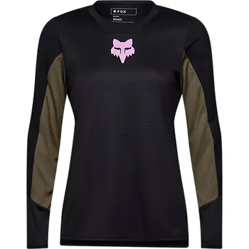 Cyklistické kalhoty Dámský cyklistický dres Fox W Defend Ls Jersey Park Black