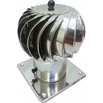 Komín Kominová hlavice Prodmax ocel kyselinovzdorná 25 x 25 cm, průměr 15 cm