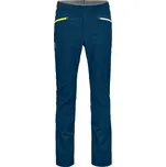 Pánské softshellové kalhoty Ortovox Col Becchei Pants petrol blue XXL