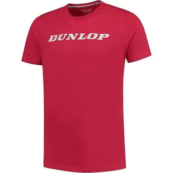 CHLAPECKÉ TRIČKO DUNLOP ESSENTIAL KIDS TEE TMAVĚ ČERVENÉ 128