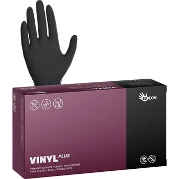 Pracovní oblečení Vinylové rukavice Espeon VINYL PLUS 100 ks, nepudrované, černá, 5.0 g Velikost: M