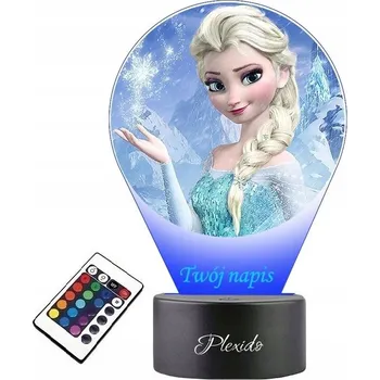 Lampička Plexido LED Noční lampa Ledové království Elsa Vícebarevná