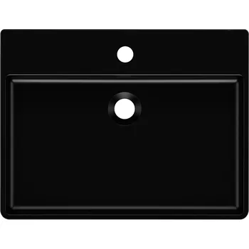 Umyvadlo Umyvadlo na desku obdélníkové Moderno Grande 55 cm černé