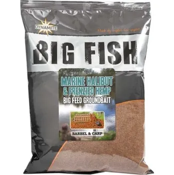 Návnadová surovina Dynamite Baits Marine Halibut & Frenzied Hemp 1,8 kg