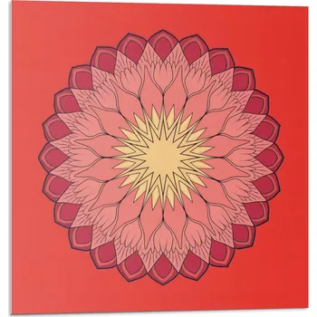 Obraz Vinylová Podlaha Samolepicí S Potiskem Květinový Mandala Vzor 20x20x20