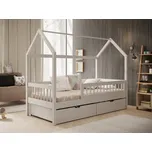 ADRK dětská postel domek GALICJA bílá, velikost lůžka: 140x70 cm