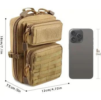 Lékárnička MOLLE pouzdro EDC – mini taktická kapsa pro drobný zdravotnický materiál Barva: khaki