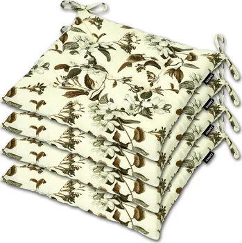 Podsedák Sada POLŠTÁŘŮ NA ŽIDLE 35x35 s vázáním, 4 ks