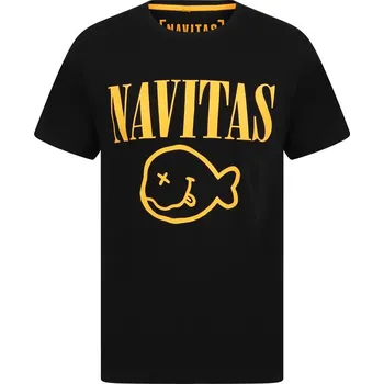 Rybářské oblečení Navitas Tričko Kurt Tee Black Velikost: XXL