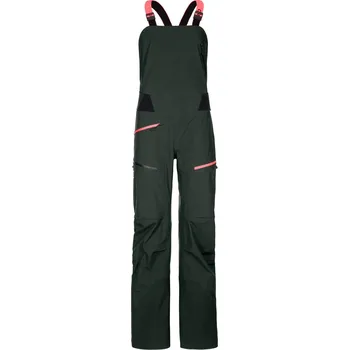 Snowboardové kalhoty Dámské kalhoty Ortovox W´s 3L Deep Shell Bib Pants green pine S