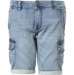 Timezone Kraťasy Slim Stanley Džínové Kraťasy Středně Modré 36