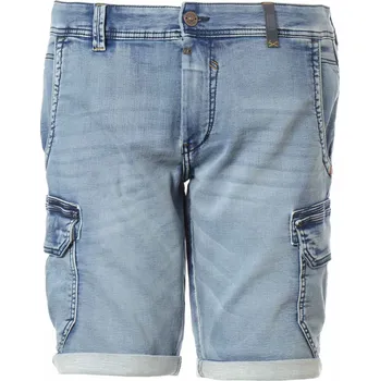 Pánské kraťasy Timezone Kraťasy Slim Stanley Džínové Kraťasy Středně Modré 36