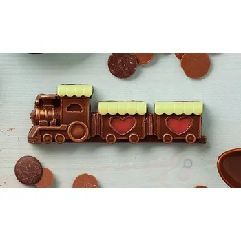 Vláček a vláčkodráha Čokoládová parní lokomotiva (reliéf) Dárek pro