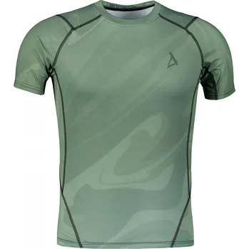 Pánské tričko Pánské funkční kompresní triko s krátkým rukávem premium ALTISPORT VOJ/ALM072TR04 ZELENÁ XL