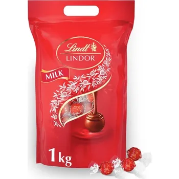 Cukrovinka Lindt Bonboniéra LINDOR Megabalení pralinek mléčná čokoláda