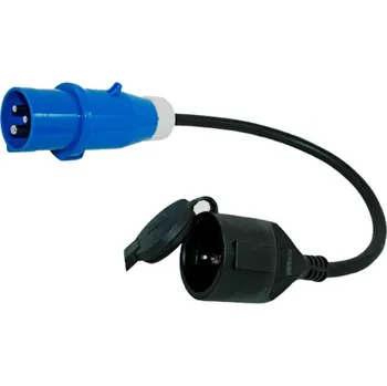 Příslušenství ke karavanu Adaptér kabelový CEE zástrčka/SCHUKO zásuvka 230v 0.5m 3x2.5mm2 IP44