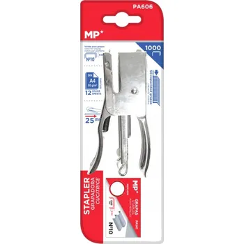 MINI KANCELÁŘSKÁ SEŠÍVAČKA NŮŽKOVÁ + SPONKY PA606 MP