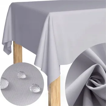ubrus Ubrus na stůl 150x350 klasický vánoční, odolný proti skvrnám SAVIO šedý