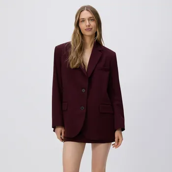 Reserved - Kraťasová sukně s páskem - hnědá - 965DR-83X - 965DR-83X-S