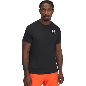 Tričko Under Armour Heatgear Fitted SS Tee Black/ White XXXL