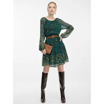 Dámské šaty Petrolejové dámské vzorované šaty ORSAY - Dámské Orsay tyrkysová | krémová 2067113