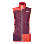 Dámská skialpinistická softshellová Vesta Ortovox W's Col Becchei Vest Coral S