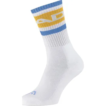 Pánské ponožky Tenisové ponožky HEAD SOCKS TENNIS 1P CREW Barva: Žlutá/modrá, Velikost: 35-38