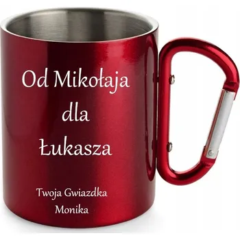 Hrneček s karabinou 250 ml modrý AS17667-03