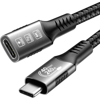 Datový kabel Rychlonabíjecí USB C kabel 240 W 50 cm propojovací kabel s USB C portem 3.1 PD 48V 5A 40 Gbps přenos dat 8K video kompatibilní zařízení