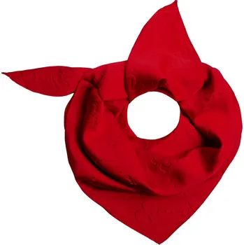 Šátek Dámský hedvábný čtvercový šátek YF463-35, s potiskem C vínové barvy 7200720-13