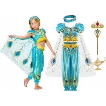Karnevalový kostým STRÓJ PRZEBRANIE KSIĘŻNICZKA JASMINA DŻASMINA ALLADYN BAL KARNAWAŁ 140cm
