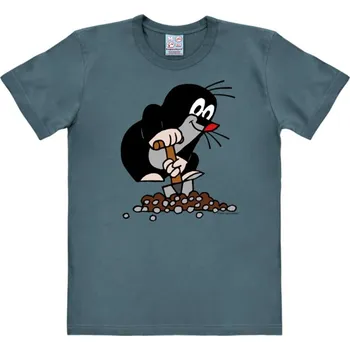 Pánské tričko Pánské tričko Krteček: Rýč a kopec (XL) modrá bavlna