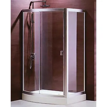 BESTECO Obdélníkový Sprchový Kout XXL 120x90 cm Posuvné Dveře Sklo 6 mm Výška 198 cm ISA-H004 variant: čiré