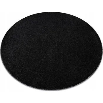 Koberec Koberec DO OBÝVÁKU LOŽNICE PLUS Melír antracit HLADKÝ BEZ VZORU kruh 200 cm
