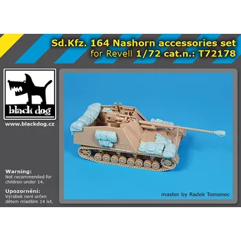 Plastikový model Blackdog 1/72 Sd.Kfz 164 Nashorn accessories set (for Revell)