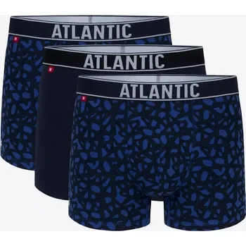 Boxerky 3-PACK pánské boxerky ATLANTIC Atlantic černá | modrá 2528659